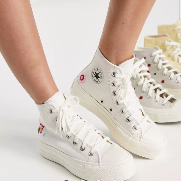 Converse Shoes - Converse Chuck Taylor All Star Hi Lift Return To Festival embroidered canvas